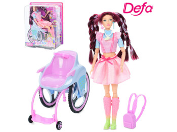 Кукла шарнирная на тележке Defa Lucy 8499, 29 см, с аксессуарами
