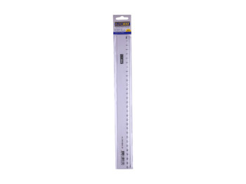 Линейка пластиковая BUROMAX, 30 см, прозрачная
