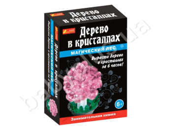 Набор для опытов Дерево в кристаллах розовое, Ranok Creative