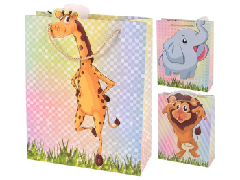 Пакет подарочный бумажный L "ZOO" 30*41.5*21см R34501-L