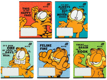 Зошит у лінію Garfield Kite GF26-237, 18 аркушів, мікс видів, ціна за 1 шт