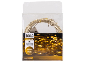 Гірлянда Роса 100LED жовта від USB 10м, 9133-012