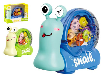 Игрушка музыкальная световая улитка Cute Snail 19.5 см, движение шестерен, подсветка, 2 вида