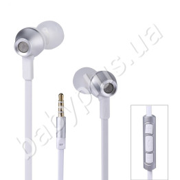 Проводные наушники RM-610D Earphone. Remax Silver