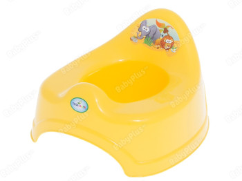 Горшок с музыкой желтый Сафари. Tega Baby PO-039-124