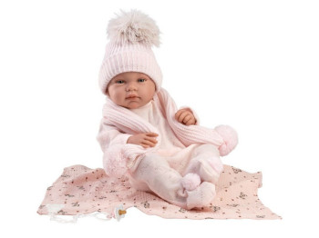 Пупс Tina Toquilla Bambi Rosa 43 см, Llorens