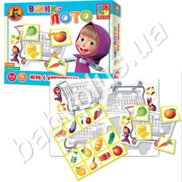 Гра з липучками Вжик Лото, Маша і Ведмідь, Vladi Toys