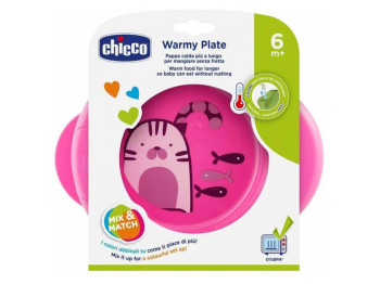 Термоустойчивая тарелка Warmy Plate. Chicco 16000.10