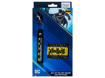 Набор бейджов на липучке и подвеска 2 шт. DC Batman. Kite DC24-3010