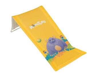 Лежак для купания с рисунком Монстрики желтый. Tega Baby MN-026-124