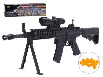Іграшковий автомат Airsoft Gun із пластиковими кулями, лазером і сошками, 61 см