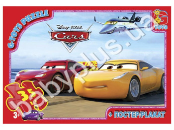 Пазли картонні 35 ел, Тачки, G-Toys