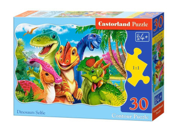 Пазли Dinosaurs Selfie, 30 елементів, Castorland
