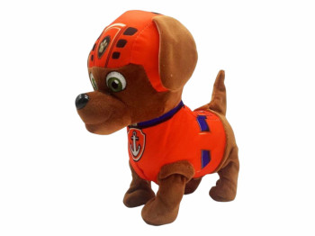 Мягкая игрушка Зума, 25 см, ходит и поет по-английски, на пульте, Paw Patrol