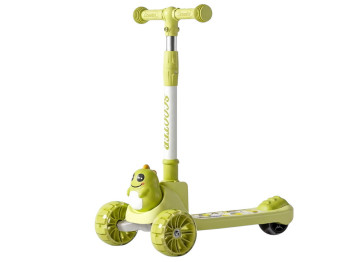 Дитячий триколісний самокат Scooter Динозаврик