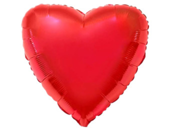 Фольгированный воздушный шарик Сердце красный. MegaZayka 2008
