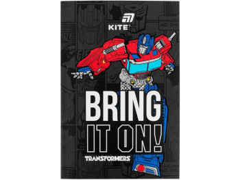 Блокнот А5 Transformers Kite TF26-193, цветные страницы, 64 листа