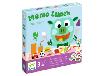 Игра настольная на память Memo Lunch, с картами, Djeco