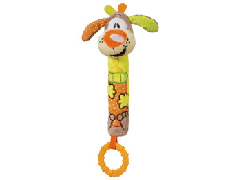 Игрушка с пищалкой Щенок Льюис 20 см. BabyOno 1354