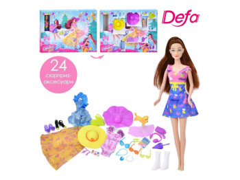 Лялька з адвент-календарем Defa Lucy 8530, 29 см, набір сюрпризів
