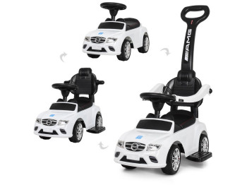 Каталка-толокар з батьківською ручкою 2 в1. Bambi M 3902L-1