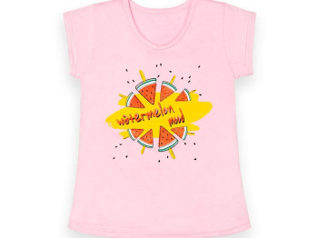 Футболка детская для девочки Good mood FT-22-10/1 лето, Рост 116 розовый, Gabbi