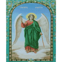Алмазна картина Ікона Ангел Охоронець 40х50 см. Strateg D0004