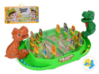 Настольная игра Dinosaur Battle, поле 50×22×20 см, шарики и фигурки динозавров