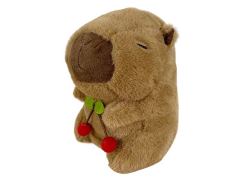 Мягкая игрушка Капибара с вишнями, 20 см, TJ535