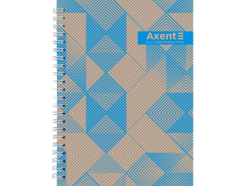 Блокнот на спіралі тверда обкладинка №35 А5. 96 аркушів. Axent 8032-35-A