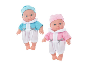 Пупс мягкий в костюмчике со шляпкой, 2 цвета