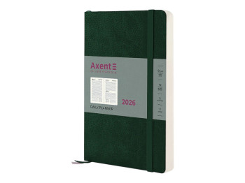 Ежедневник Axent Partner Soft Skin 2026, А5, темно-зеленый