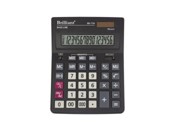 Калькулятор BS-116 16 г., 2-пит, Brilliant BS-116