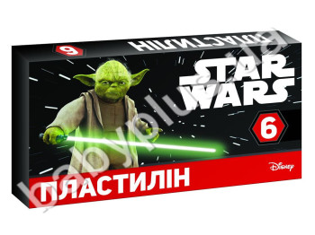 Пластилин Звёздные войны (6 цветов,105 г,картонная коробка)