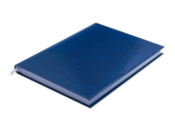Ежедневник недатированный A5, 288 страниц, синий, soft touch LINEA
