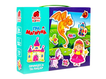 Магнітна гра, Принцеса і лицар, 30 елементів, Vladi Toys