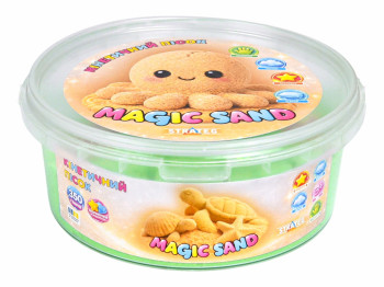 Кинетический песок Magic Sand зеленый, Strateg