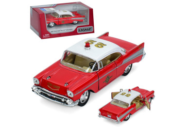Машинка металлическая инерционная CHEVROLET CORVETTE FIRE CHIEF 1957. Kinsmart KT 5325 W