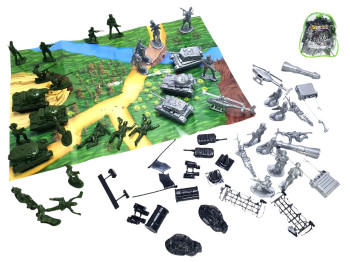 Військовий ігровий набір солдатиків Армія в рюкзаку Colorplast SSA-small