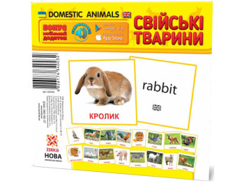 Картки міні Домашні тварини 110х110 мм. ZIRKA 65945