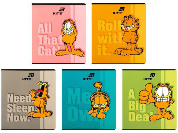 Зошит у клітинку Garfield Kite GF26-238, 24 аркуша, мікс видів, ціна за 1 шт
