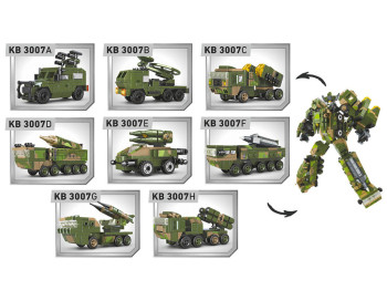 Конструктор Военная техника от 124 деталей. KB 3007