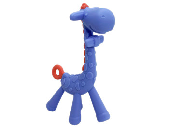 Прорезыватель для зубов без футляра Жираф сиреневый, MegaZayka