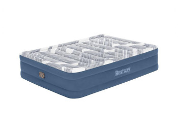 Велюр кровать со встроенным электронасосом Queen. Bestway 6713C