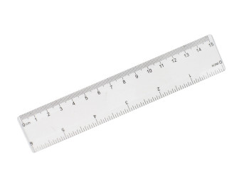 Линейка прозрачная 15 см, ST00306 (цена за 1шт)
