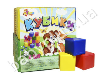 Кубики кольорові 8шт. 7см. Lico Toys Л-002-4