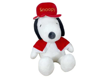 Мягкая игрушка плюшевая Snoopy, 40 см, в кепке и шарфике, для сюжетных игр