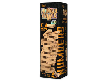 Развивающая настольная игра NUMBER TOWER. Danko Toys NT-01U