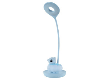 Настольная лампа голубая LED с аккумулятором Cloudy Bear, Kite
