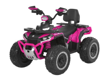 Квадроцикл M 6276EBLR-8 розовый, 4 мотора, EVA колеса, Bambi Racer